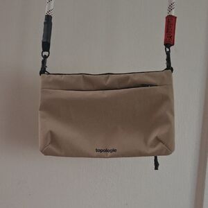 Topologie Tan Crossbody Bag with Rope Strap